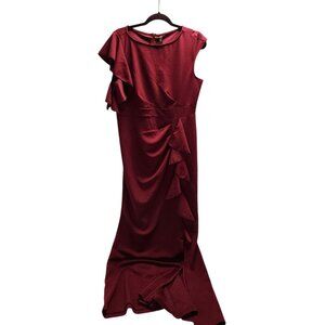 Woosea Womens Maxi Burgundy Dress NWT Bridal Party Formal MOB US/XL